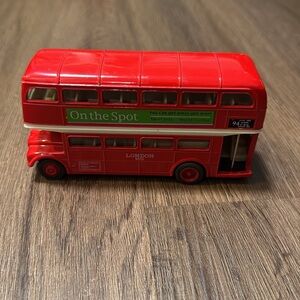 The WELLY pull back London Red Double Decker Bus diecast model